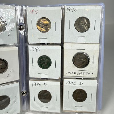 LOT 37: Collection of Nickels - Liberty, Buffalo, Jefferson - in Collector Booklet