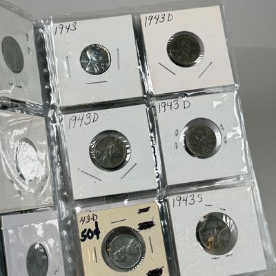 LOT 38: Collection of Pennies - Indian Head, Steel, Wheat Pennies and Newer - in Collector Booklet