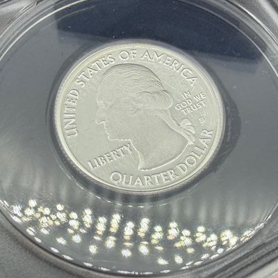 LOT 115: Three ANACS Graded PR70 DCAM and Slabbed 2019-S .999 Fine Silver US Quarters All Certified # 244 of 973