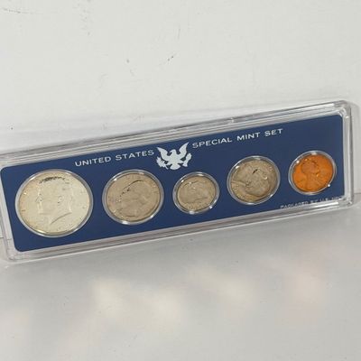 LOT 42: Two U.S. Proof Sets - 1956 w/ 90% Silver Franklin Half, Quarter and Dime, and 1966 w/ 40% Silver Kennedy Half