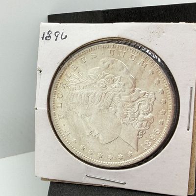 LOT 105: 1896 Morgan Silver Dollar Coin