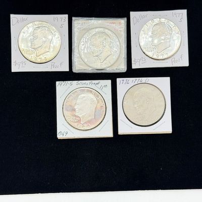 LOT 76: Collection of Eisenhower Dollar Coins