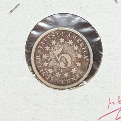 LOT 74: Collection of Antique US Shield Nickels - 1800s