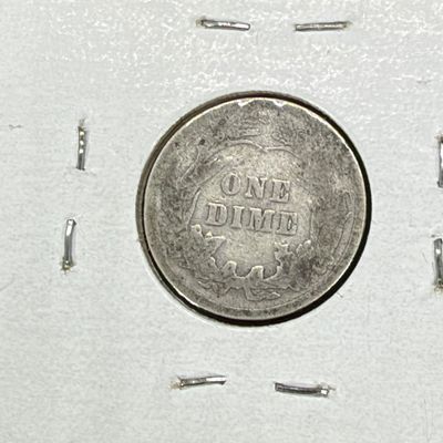LOT 69: Collection of Barber Dimes - 90% Silver - Nine U.S. Coins