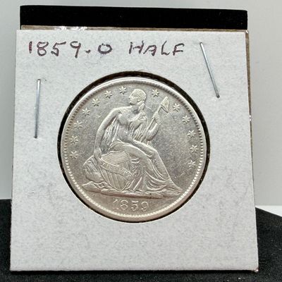 LOT 101: 1859-O Seated Liberty Half Dollar 90% Silver US Coin