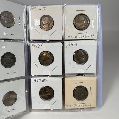 LOT 37: Collection of Nickels - Liberty, Buffalo, Jefferson - in Collector Booklet