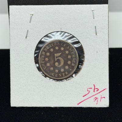 LOT 73: Collection of Antique US Shield Nickels - 1800s