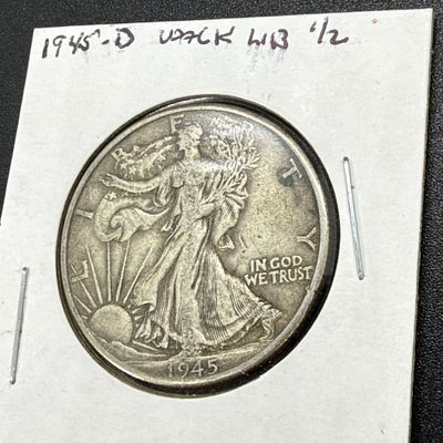 LOT 66: Collection of Walking Liberty Half Dollars - 90% Silver - Six U.S. Coins