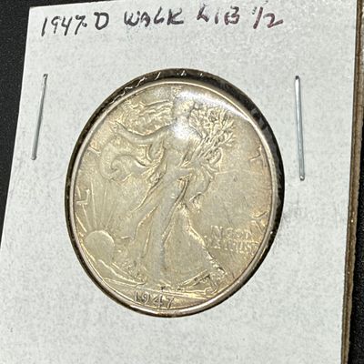LOT 66: Collection of Walking Liberty Half Dollars - 90% Silver - Six U.S. Coins