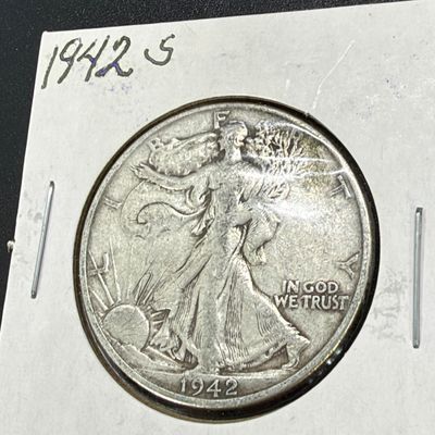 LOT 64: Collection of Walking Liberty Half Dollars - 90% Silver - Six U.S. Coins