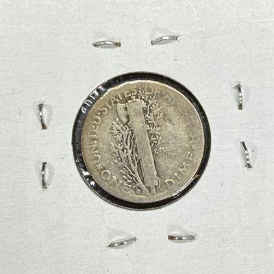 LOT 123: Collection of Mercury Dimes - 90% Silver - 12 U.S. Coins