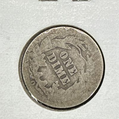 LOT 69: Collection of Barber Dimes - 90% Silver - Nine U.S. Coins