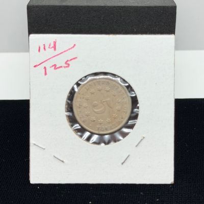 LOT 73: Collection of Antique US Shield Nickels - 1800s