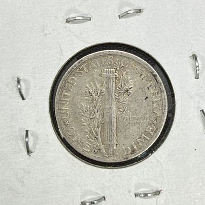 LOT 123: Collection of Mercury Dimes - 90% Silver - 12 U.S. Coins