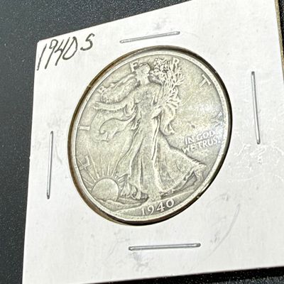 LOT 67: Collection of Walking Liberty Half Dollars - 90% Silver - Six U.S. Coins