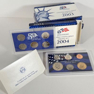 LOT 49: United States Mint Proof Sets - 1999-2004