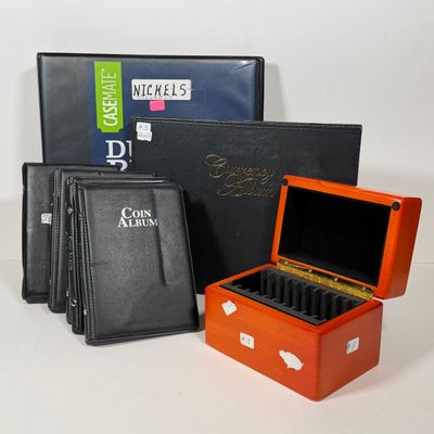LOT 2: Coin Collectition Holding / Display Supplies - Slab Box, Binders, Books