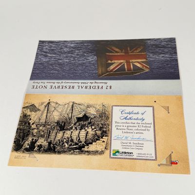 LOT 46: Art Overlaid US Bills - $1 and $2 Notes