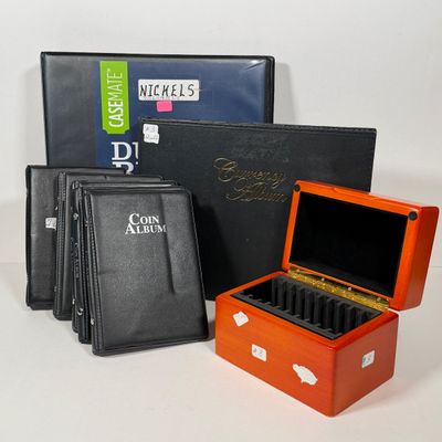 LOT 2: Coin Collectition Holding / Display Supplies - Slab Box, Binders, Books