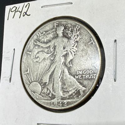 LOT 64: Collection of Walking Liberty Half Dollars - 90% Silver - Six U.S. Coins
