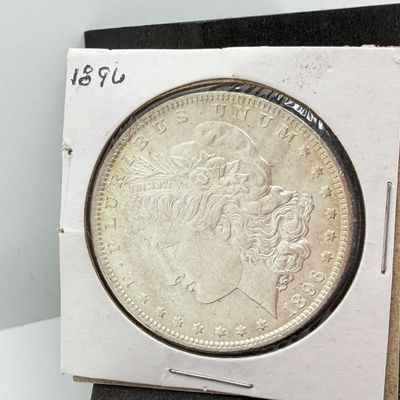 LOT 105: 1896 Morgan Silver Dollar Coin