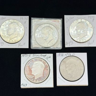 LOT 76: Collection of Eisenhower Dollar Coins