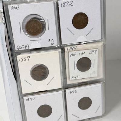 LOT 38: Collection of Pennies - Indian Head, Steel, Wheat Pennies and Newer - in Collector Booklet