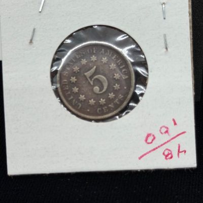 LOT 73: Collection of Antique US Shield Nickels - 1800s
