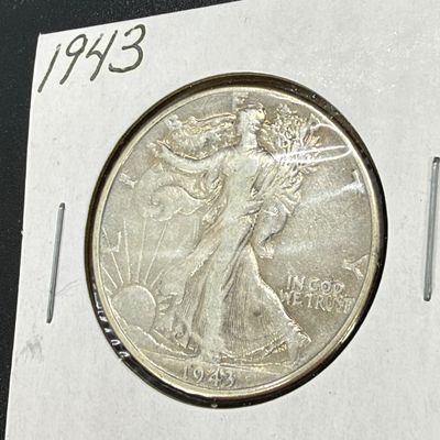 LOT 64: Collection of Walking Liberty Half Dollars - 90% Silver - Six U.S. Coins
