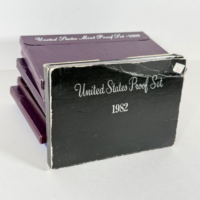 LOT 51: United States Mint Proof Sets - 1980s