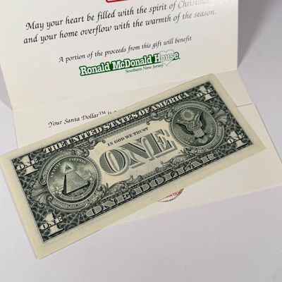 LOT 46: Art Overlaid US Bills - $1 and $2 Notes