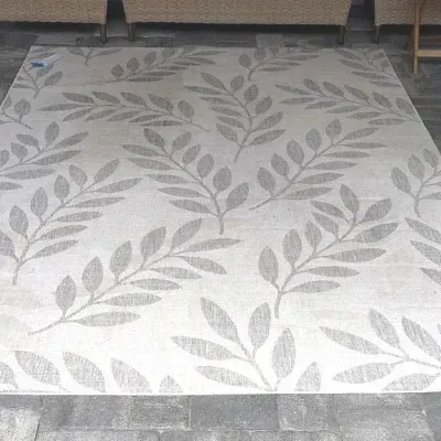 Gertmenian Naples Flori Grey Outdoor Carpet 