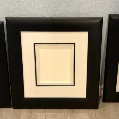 3 Large Picture Frames 