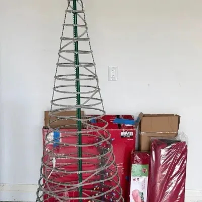 6ft LED Petit Cone Tree & Christmas Tree Bags 