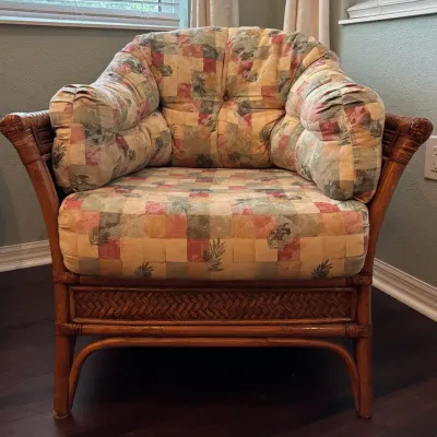 Vintage Rattan Lounge Chair