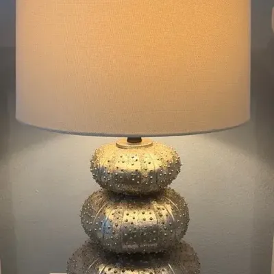 Silver Sea Urchin Lamp 