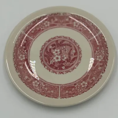 Syracuse China Strawberry Hill Restaurant Ware Saucer Plate Pink Red Floral 14-C