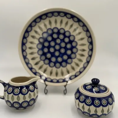 Authentic Bolesławiec Polish Pottery 3-Piece Set