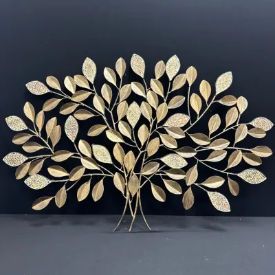 Gold-Tone Metal Wall Art 