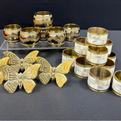 Brass Napkin Rings 