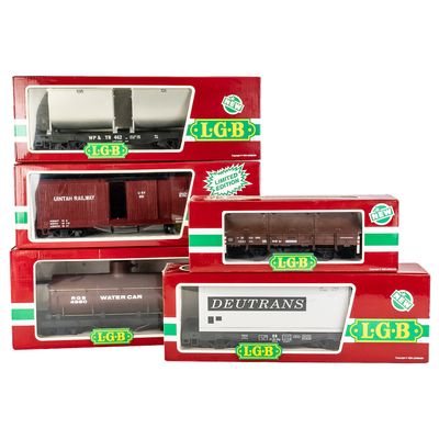 Sale Photo Thumbnail #146: Collection of (5) L.G.B. Railway Cars #4085 4086