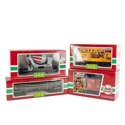 Sale Photo Thumbnail #132: (4) L.G.B. G-Scale Railway Car Assortment