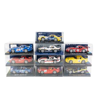 Sale Photo Thumbnail #12: (10) Dodge Viper FLY 1:32 Scale Model Slot Cars