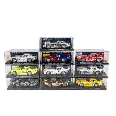 Sale Photo Thumbnail #6: (10) Dodge Viper FLY 1:32 Scale Model Slot Cars