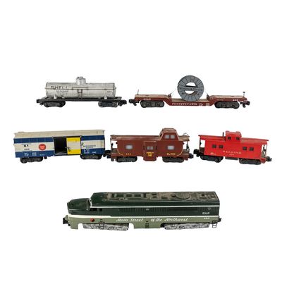 Sale Photo Thumbnail #80: 1956 American Flyer #490 Gilbert Engine & RR Cars