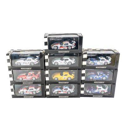 Sale Photo Thumbnail #11: (10) NIB Dodge Viper MINICHAMPS 1:43 Model Cars