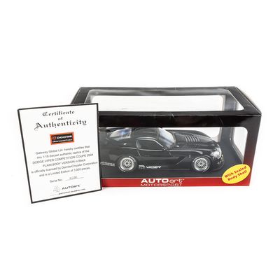 Sale Photo Thumbnail #122: NIB AutoArt Motorsport Dodge Viper 1:18 LE Model