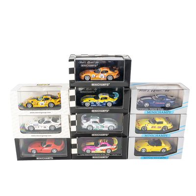 Sale Photo Thumbnail #10: (10) NIB Dodge Viper MINICHAMPS 1:43 Model Cars