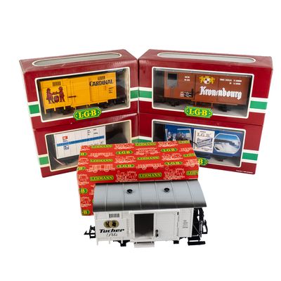 Sale Photo Thumbnail #135: (5) L.G.B. G-Scale Railway Car Assortment
