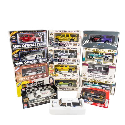 Sale Photo Thumbnail #86: (15) NIB Racing Truck & Suburban Die Cast Models